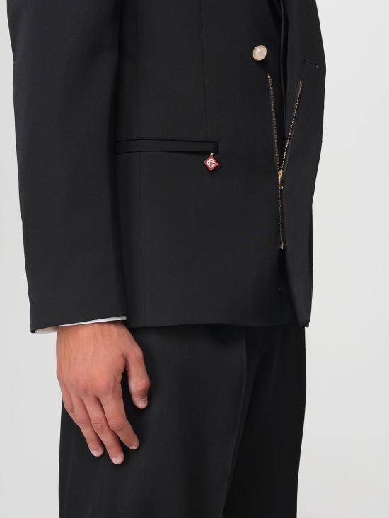 25FW 카사블랑카 자켓 MPF25JK380 01 Black - CASABLANCA