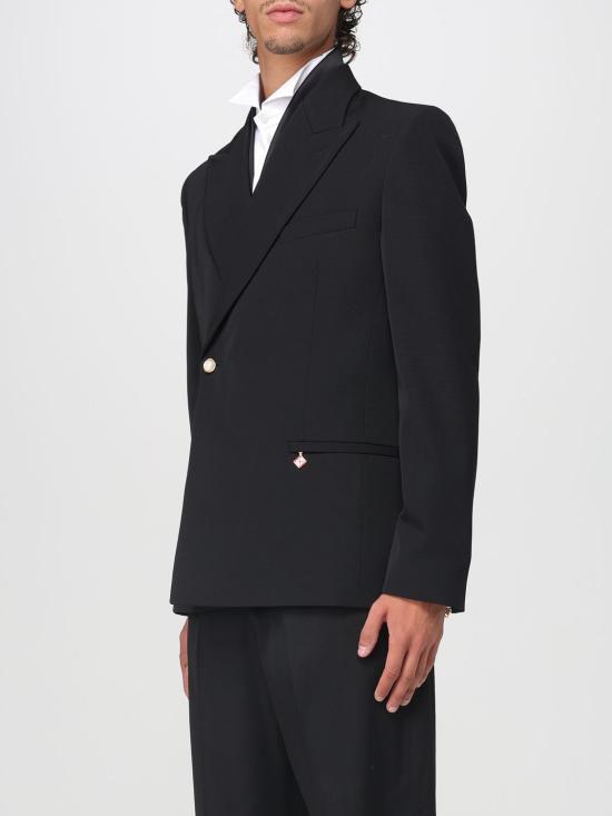 25FW 카사블랑카 자켓 MPF25JK380 01 Black - CASABLANCA