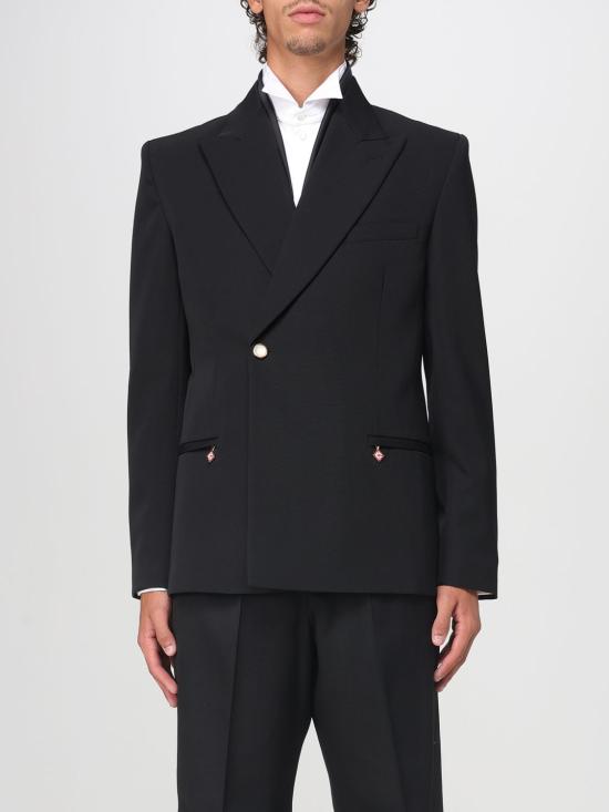 25FW 카사블랑카 자켓 MPF25JK380 01 Black