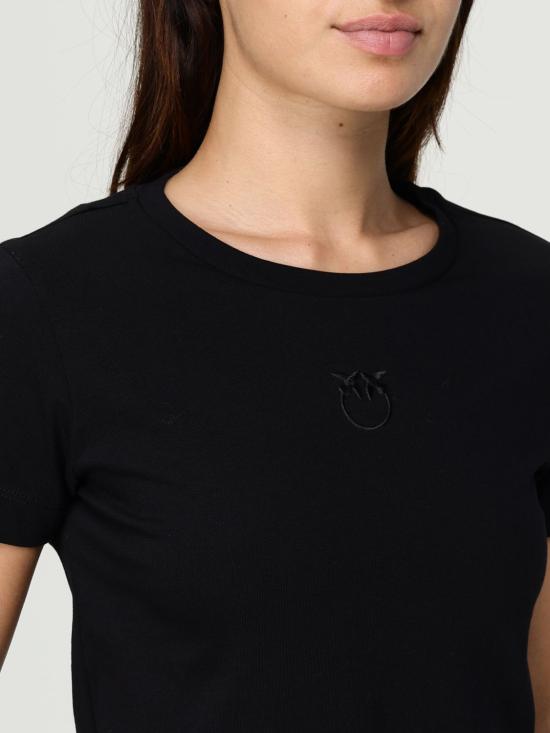 25FW 핑코 반팔 티셔츠 100355A2RD Z99 Black - PINKO