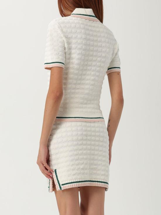 25FW 카사블랑카 반팔 티셔츠 WPF25KW1017 01 White - CASABLANCA