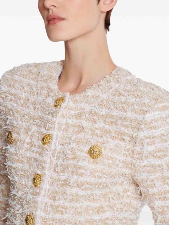  발망 수트 자켓 EF1SK248KB19GAD White - BALMAIN