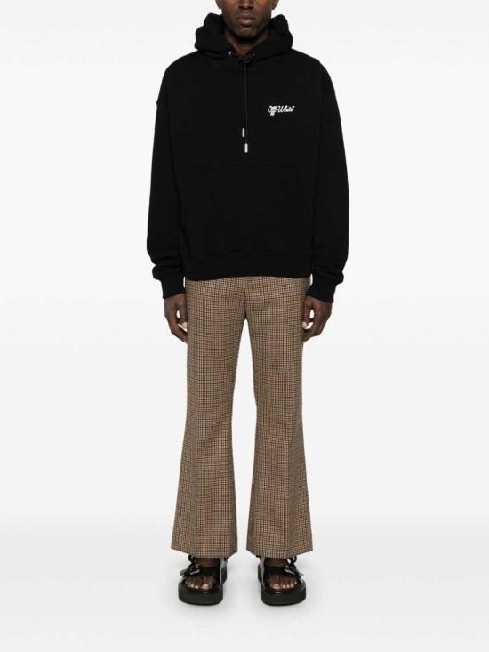 26FW 오프화이트 스크립트 스케이트 후드 티셔츠셔츠 OMBB085C99FLE0191001 - OFF WHITE