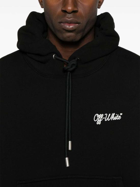 26FW 오프화이트 스크립트 스케이트 후드 티셔츠셔츠 OMBB085C99FLE0191001 - OFF WHITE