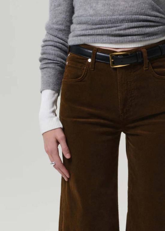  시티즌 오브 휴머니티 크롭 팬츠 라이라 와이드 레그 크롭 코듀로이 팬츠 - CITIZEN OF HUMANITY