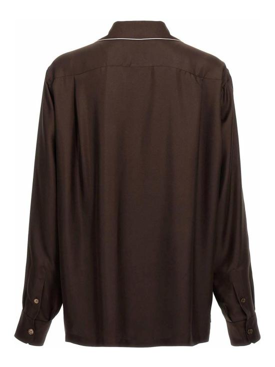  돌체앤가바나 긴팔 셔츠 G5IF1ZFU1S4M0674 Brown - DOLCE & GABBANA