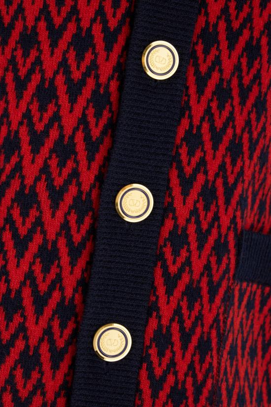 25FW 발렌티노 가라바니 가디건 7V3KA04IAR1 BR5 BLU ROSSO - VALENTINO GARAVANI