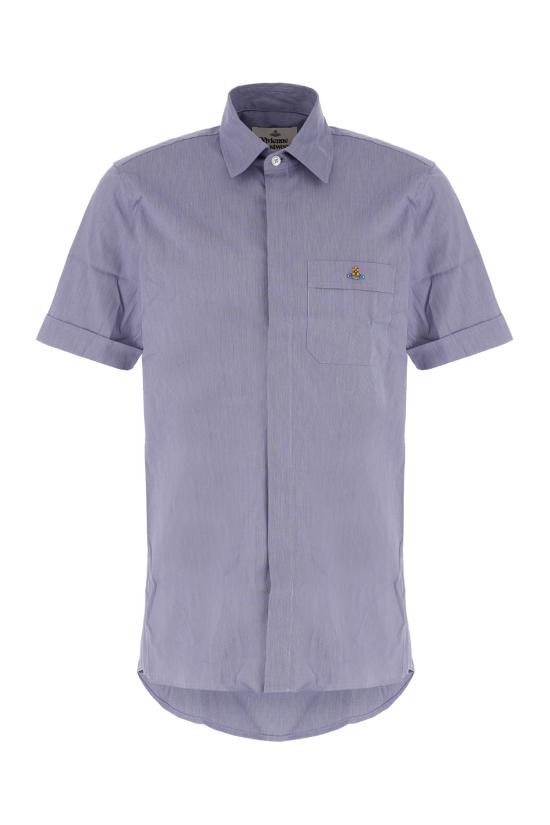 25SS 비비안웨스트우드 반팔 셔츠 24010004W012Z K201 BLUE