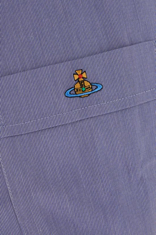 25SS 비비안웨스트우드 반팔 셔츠 24010004W012Z K201 BLUE - VIVIENNE WESTWOOD