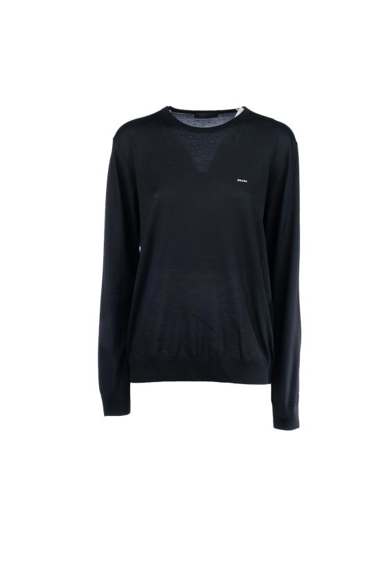 25FW 프라다 스웨터 UMF14618DY F0002 Nero