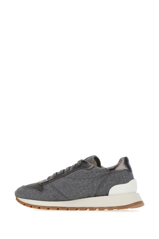 25FW 브루넬로 쿠치넬리 스니커즈 MZ26G1960 C003 MID GREY - BRUNELLO CUCINELLI