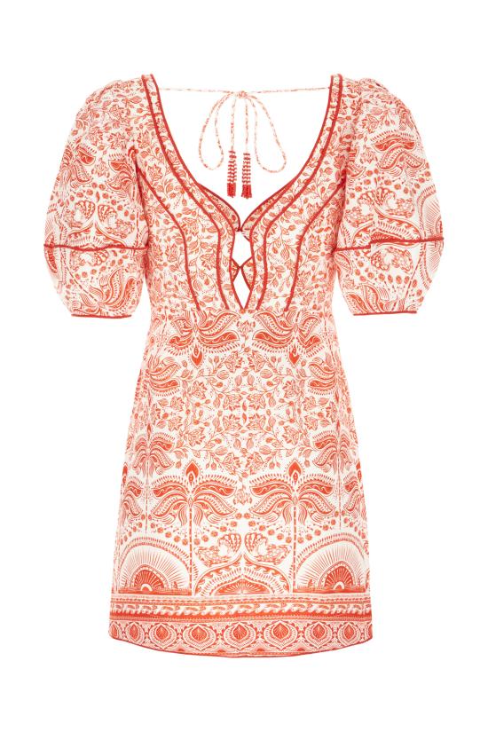 25FW 팜 리오 숏 원피스 335977 25090 RIVER RIDE RED - FARM RIO