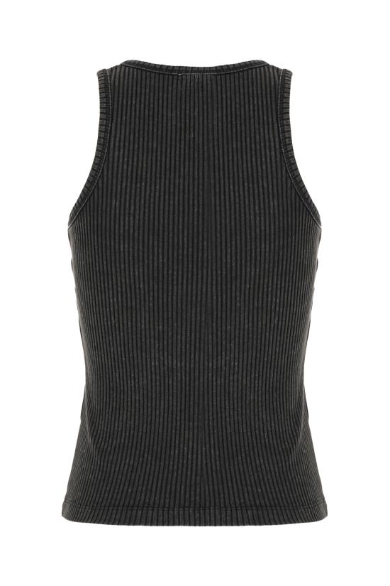 25FW 가니 민소매 티셔츠 T42253705 055 BLACK WASHED - GANNI