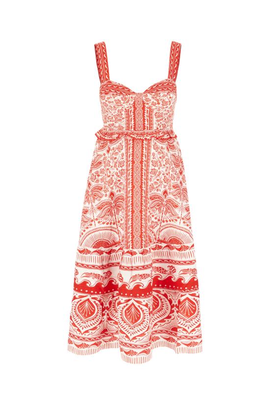 25FW 팜 리오 미디 원피스 336274 25090 RIVER RIDE RED