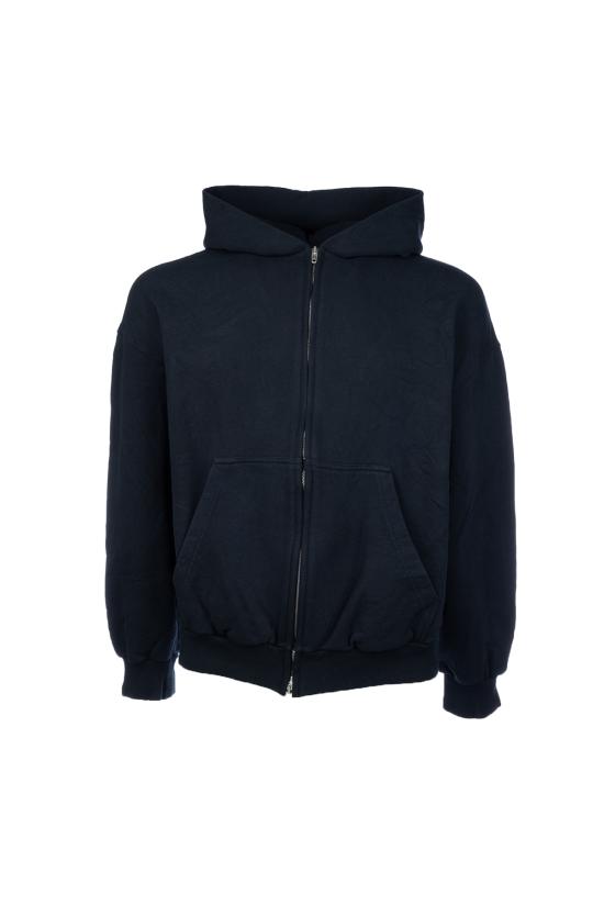 25FW 발렌시아가 후드 티셔츠 803264TSVU7 1750 FADED BLACK ANTHRACITE