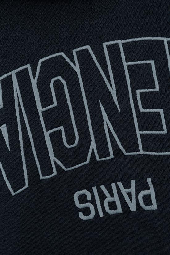 25FW 발렌시아가 후드 티셔츠 803264TSVU7 1750 FADED BLACK ANTHRACITE - BALENCIAGA