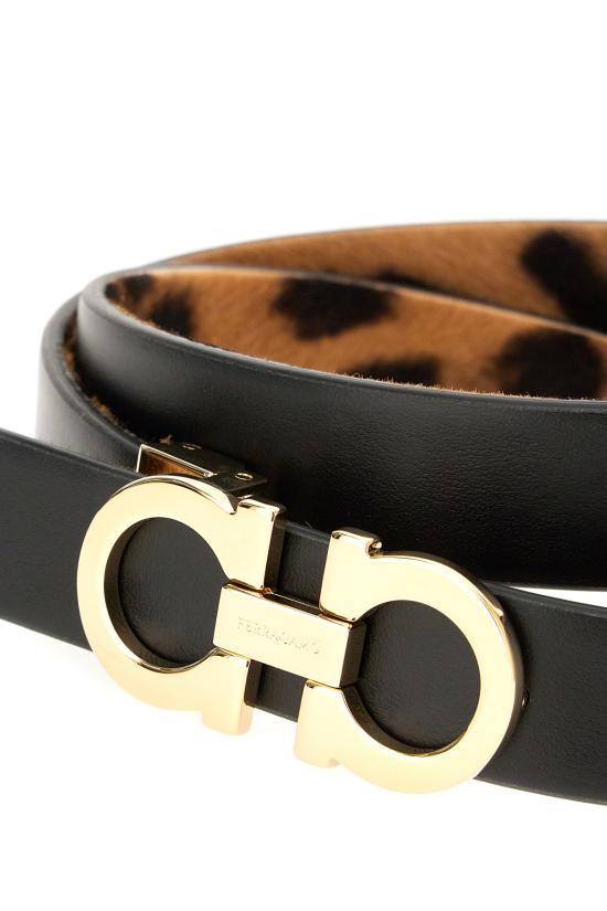 25FW 살바토레 페라가모 벨트 786264 131 NATURALE NERO - SALVATORE FERRAGAMO