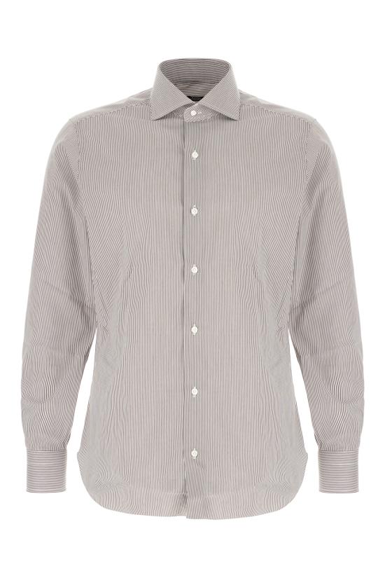 25FW 발바 긴팔 셔츠 50031I1U13 0004 Marrone