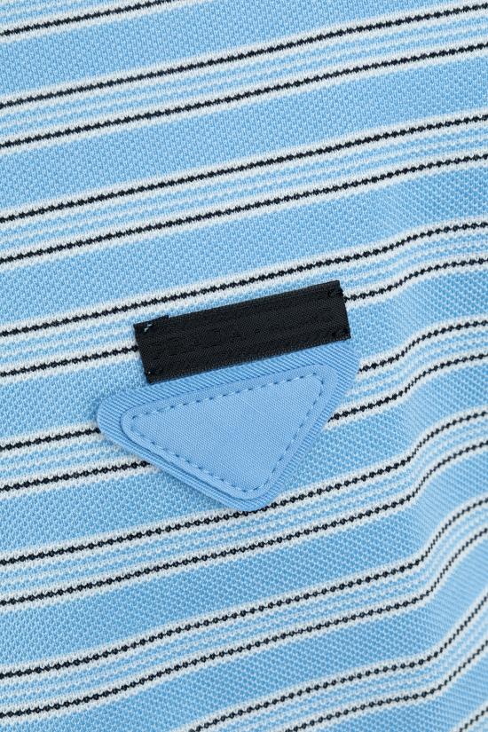 25FW 프라다 폴로 티셔츠 UJN76517KS F014E AZZURRO NERO - PRADA