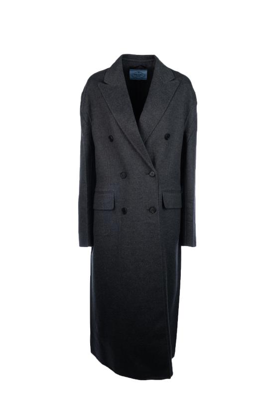 25FW 프라다 롱 울 혼합 코트 P617S179B F0480 Ardesia