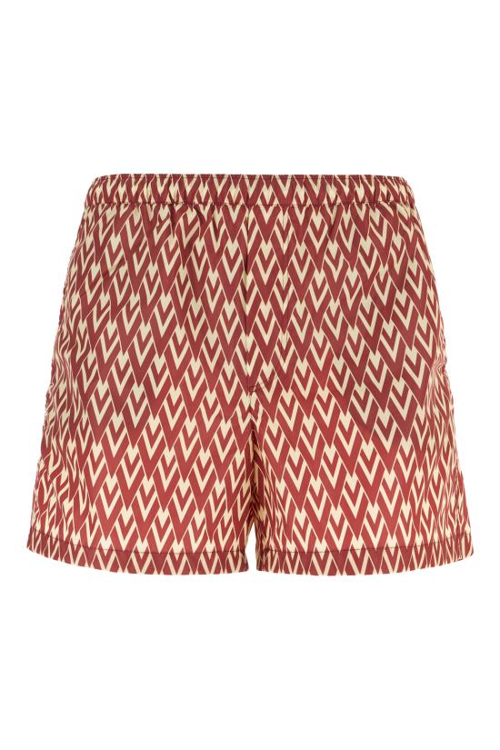 25FW 발렌티노 가라바니 스윔팬츠 7V3UH028AYE CLT BEIGE BORDEAUX