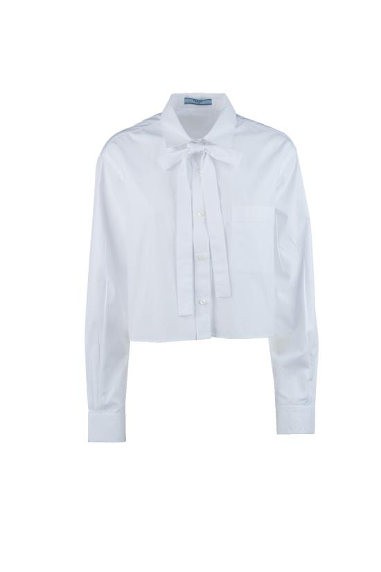 25FW 프라다 셔츠 P462I1XV2 F0009 Bianco