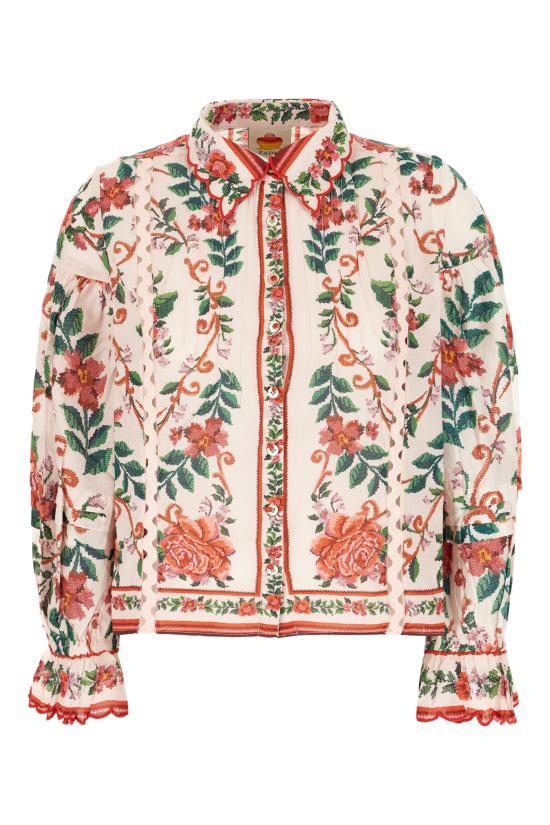 25FW 팜 리오 셔츠 336464 25036 FLOWER TAPESTRY PINK