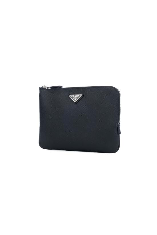 26FW 프라다 스몰 사피아노 레더 파우치 2NH024PN9 F0002 Nero - PRADA