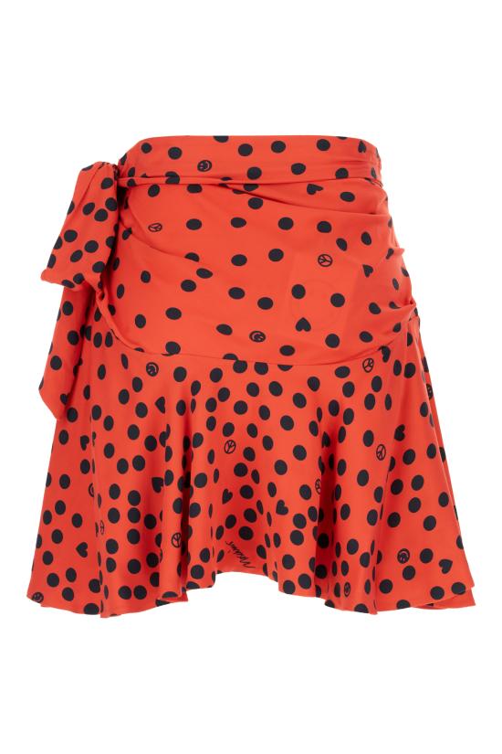 25FW 모스키노 숏 스커트 01085550 1115 FANTASIA ROSSO - MOSCHINO