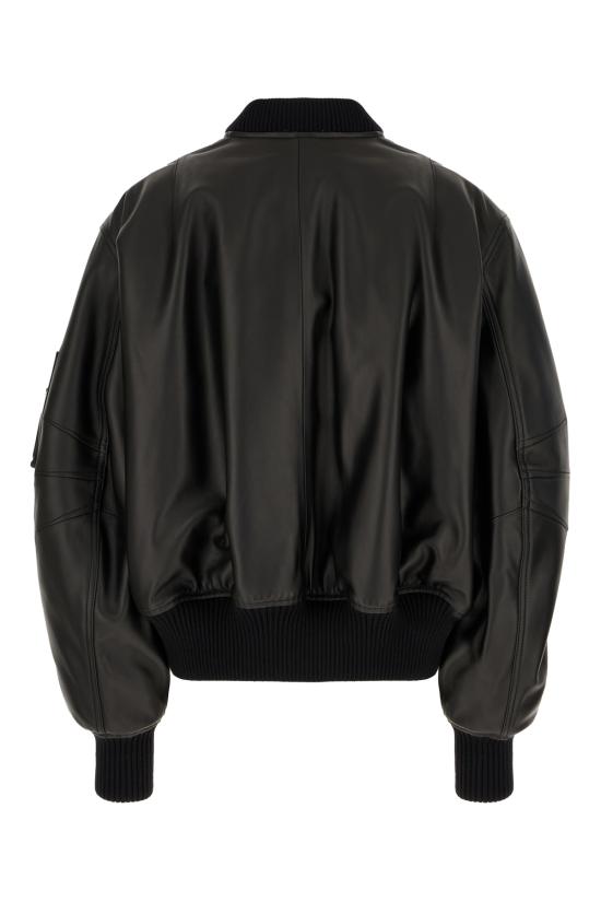 25FW 디 아티코 봄버 자켓 251WCB00004LBT128AA 100 BLACK - THE ATTICO