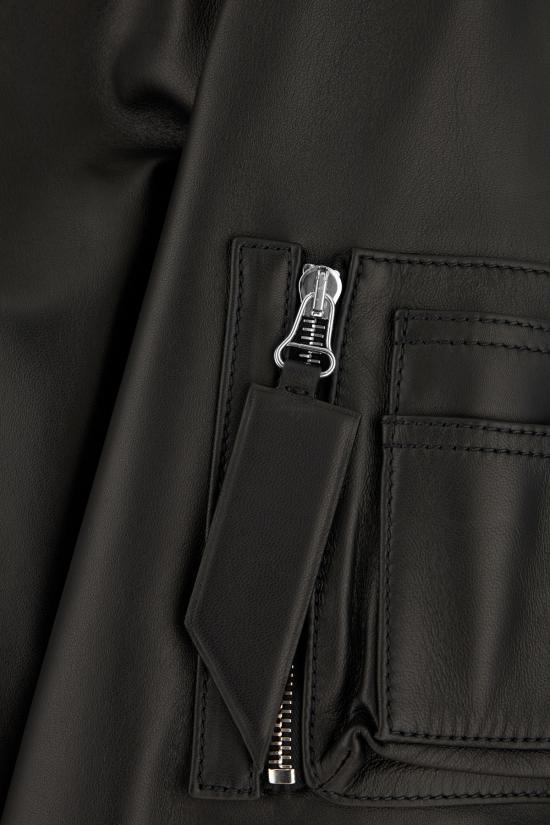 25FW 디 아티코 봄버 자켓 251WCB00004LBT128AA 100 BLACK - THE ATTICO