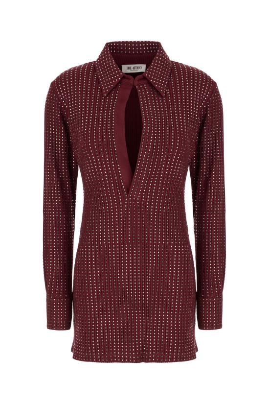 25FW 디 아티코 숏 원피스 251WCA00456JJJ051TR 114 BORDEAUX