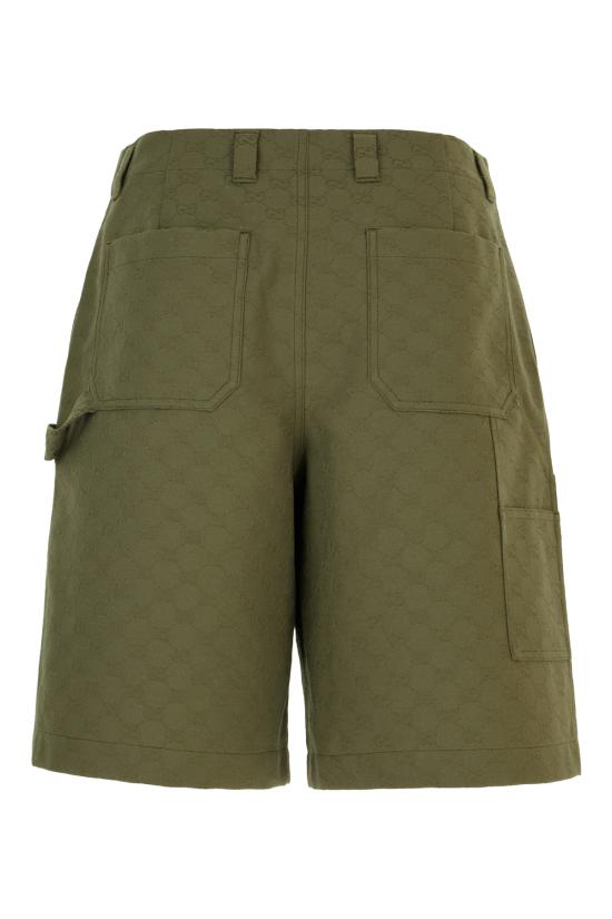 25FW 구찌 GG 캔버스 카고 숏 팬츠 814728ZAF4S 3065 Verde - GUCCI
