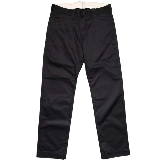  사무라이 진스 스트레이트 팬츠 사무라이 진 SWC500 WP CE T/C 트윌 팬츠 미드라이즈 슬림 스트레이트 블랙 - SAMURAI JEANS