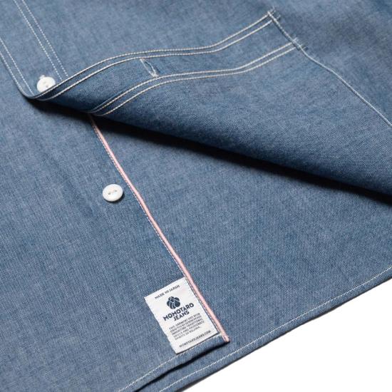  Momotaro Jeans 긴팔 셔츠 모모타로 진스 말스1001 트리플 스티치 롱/슬림 샴브레이 - OTHER BRANDS