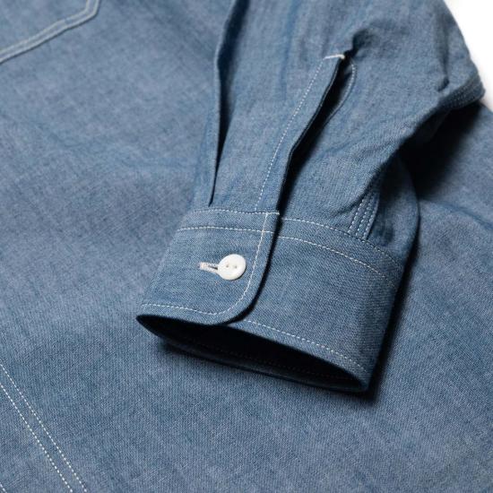  Momotaro Jeans 긴팔 셔츠 모모타로 진스 말스1001 트리플 스티치 롱/슬림 샴브레이 - OTHER BRANDS