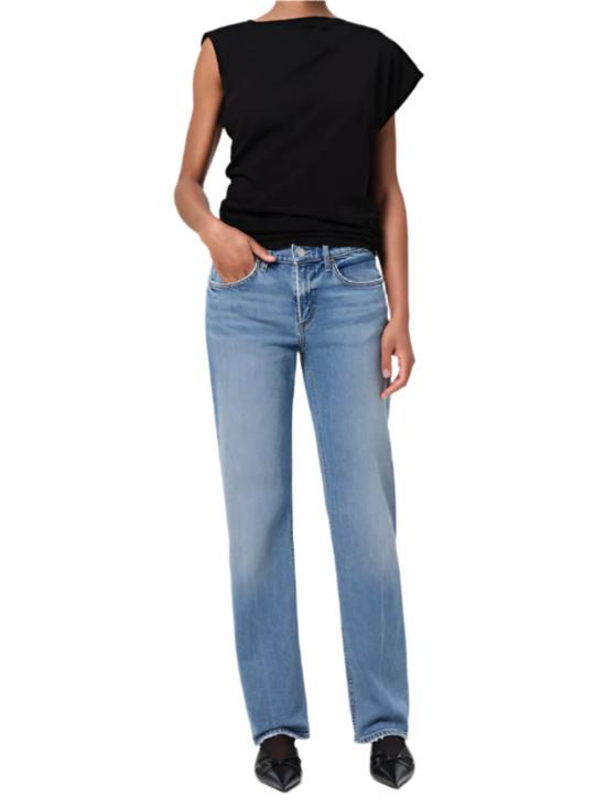  에이골디 데님 팬츠 아골드 로우라이즈 슬림(스트레치) 진