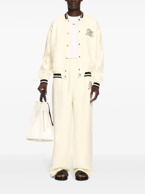 25SS 오프화이트 봄버 자켓 OMEH05AS25FAB001 WHTASPARG - OFF WHITE