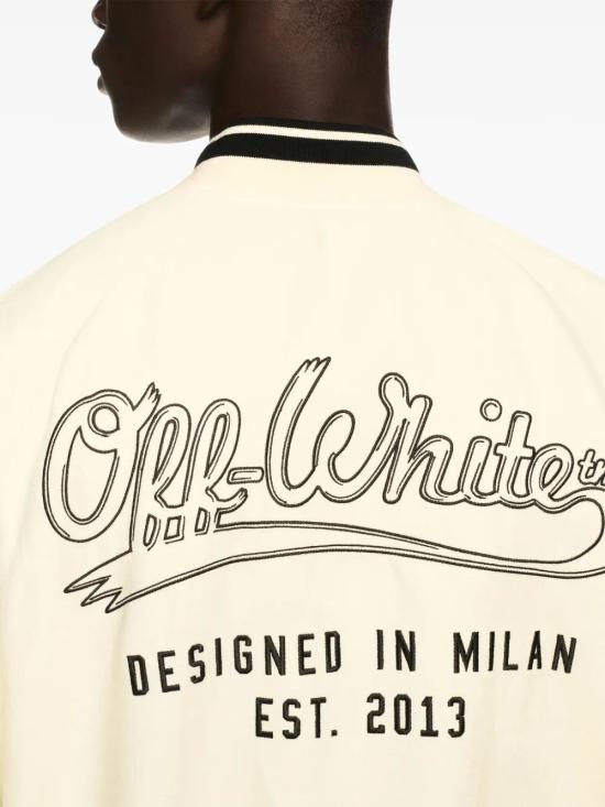 25SS 오프화이트 봄버 자켓 OMEH05AS25FAB001 WHTASPARG - OFF WHITE