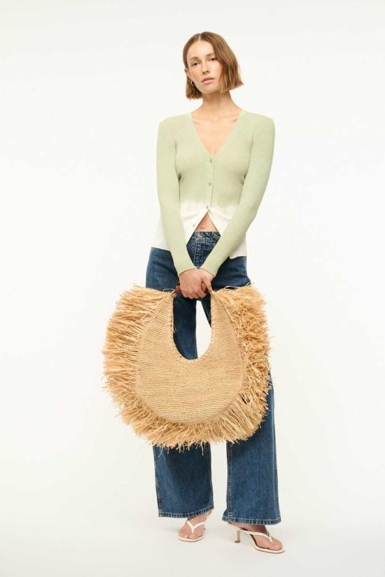  스타우드 가디건 카고 카디건 스웨터 페일 제이드 - STAUD