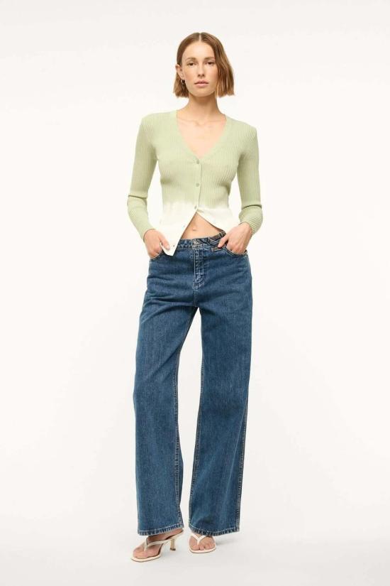  스타우드 가디건 카고 카디건 스웨터 페일 제이드 - STAUD