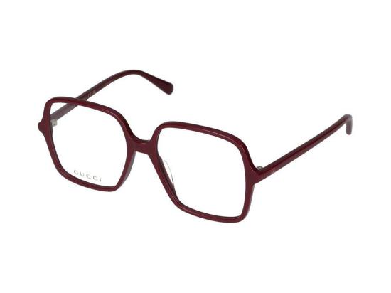  구찌 안경 GG1003O 005 BURGUNDY BURGUNDY TRANSPARENT - GUCCI