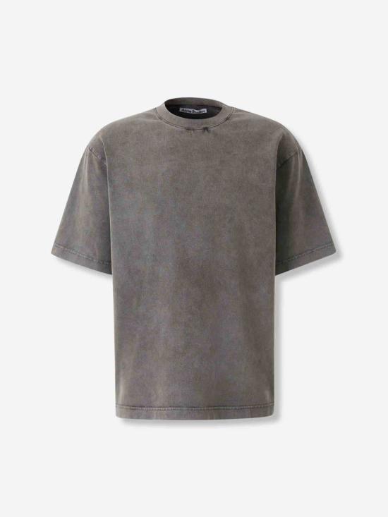 25FW 아크네 스튜디오 반팔 셔츠 FN UX TSHI000018 BM0FADED BLACK WHITE