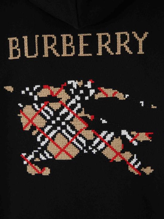 25FW 버버리 EKD 후드 스웨트셔츠 블랙 8110938 A1189BLACK STRAIGHT JEANS - BURBERRY