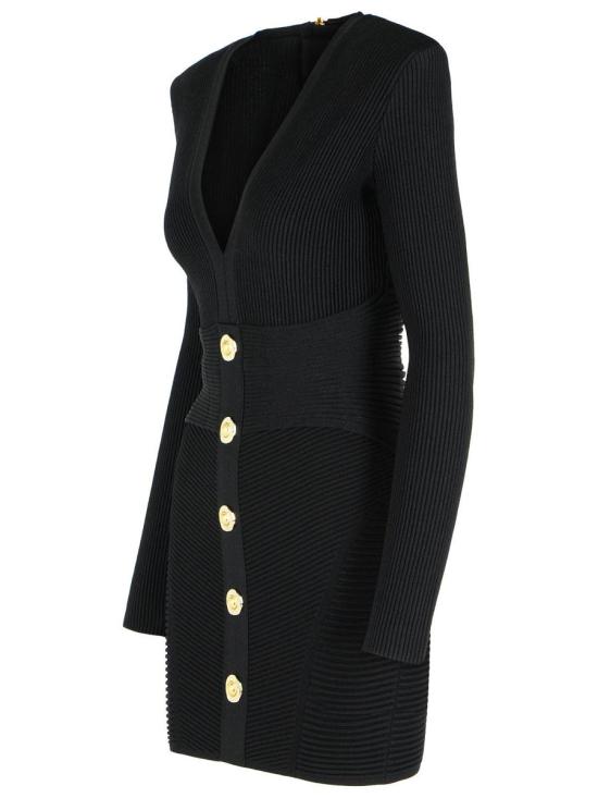 25FW 발망 숏 원피스 FF1R9327KI510PA Black - BALMAIN