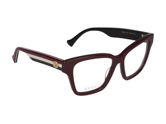  구찌 안경 GG1302O 005 BURGUNDY BURGUNDY TRANSPARENT - GUCCI