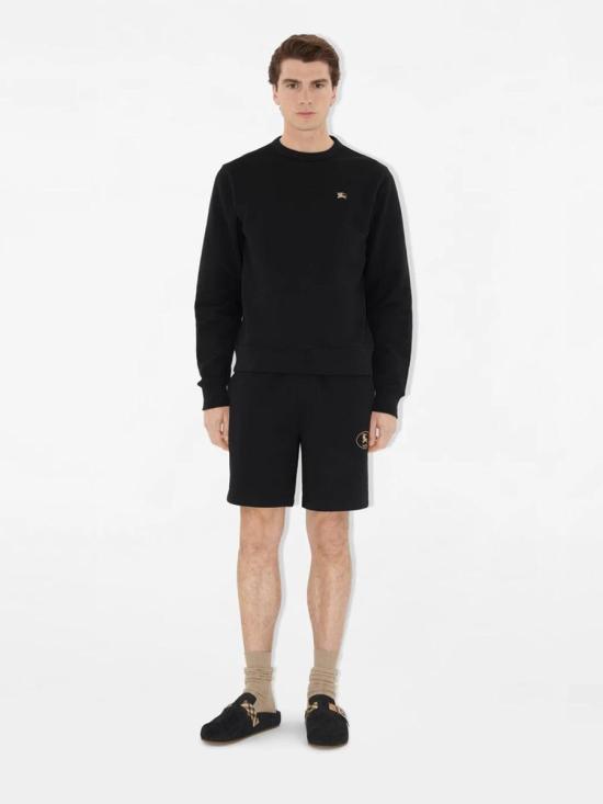 25FW 버버리 나이트 스탬프 코튼 스웨트셔츠 8111026 A1189BLACK STRAIGHT JEANS - BURBERRY