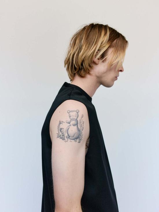  질샌더 민소매 티셔츠 Jil Sander Grain De Poudre 울 탱크탑 - JIL SANDER