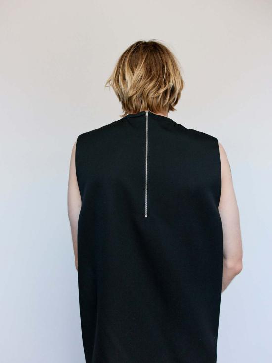  질샌더 민소매 티셔츠 Jil Sander Grain De Poudre 울 탱크탑 - JIL SANDER