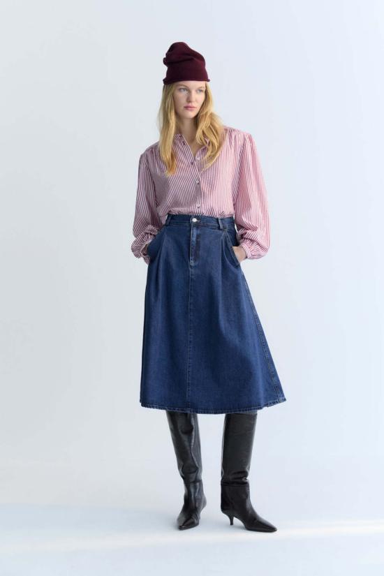  더뉴소사이어티 데님 스커트 뉴 소사이어티 TNS - THE NEW SOCIETY